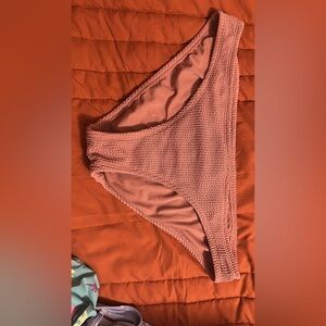 Women's Textured Bikini Bottom - Pink